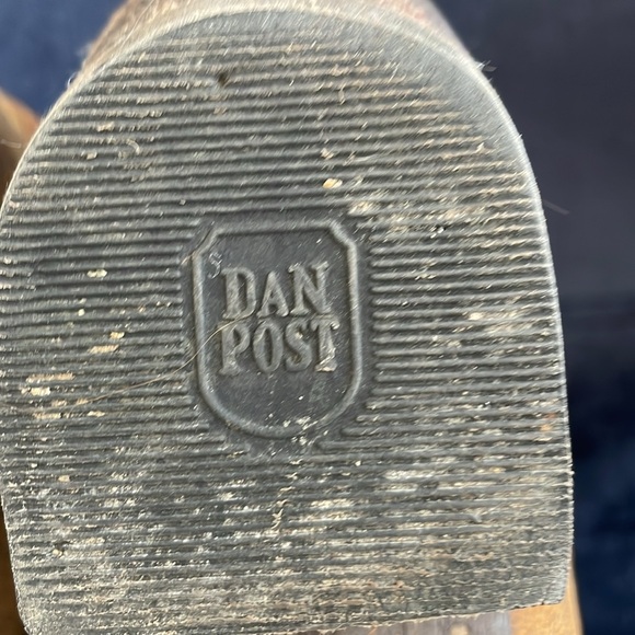 Dan Post Women Brown Leather Cowboy Booties size 7.5 - Picture 10 of 10